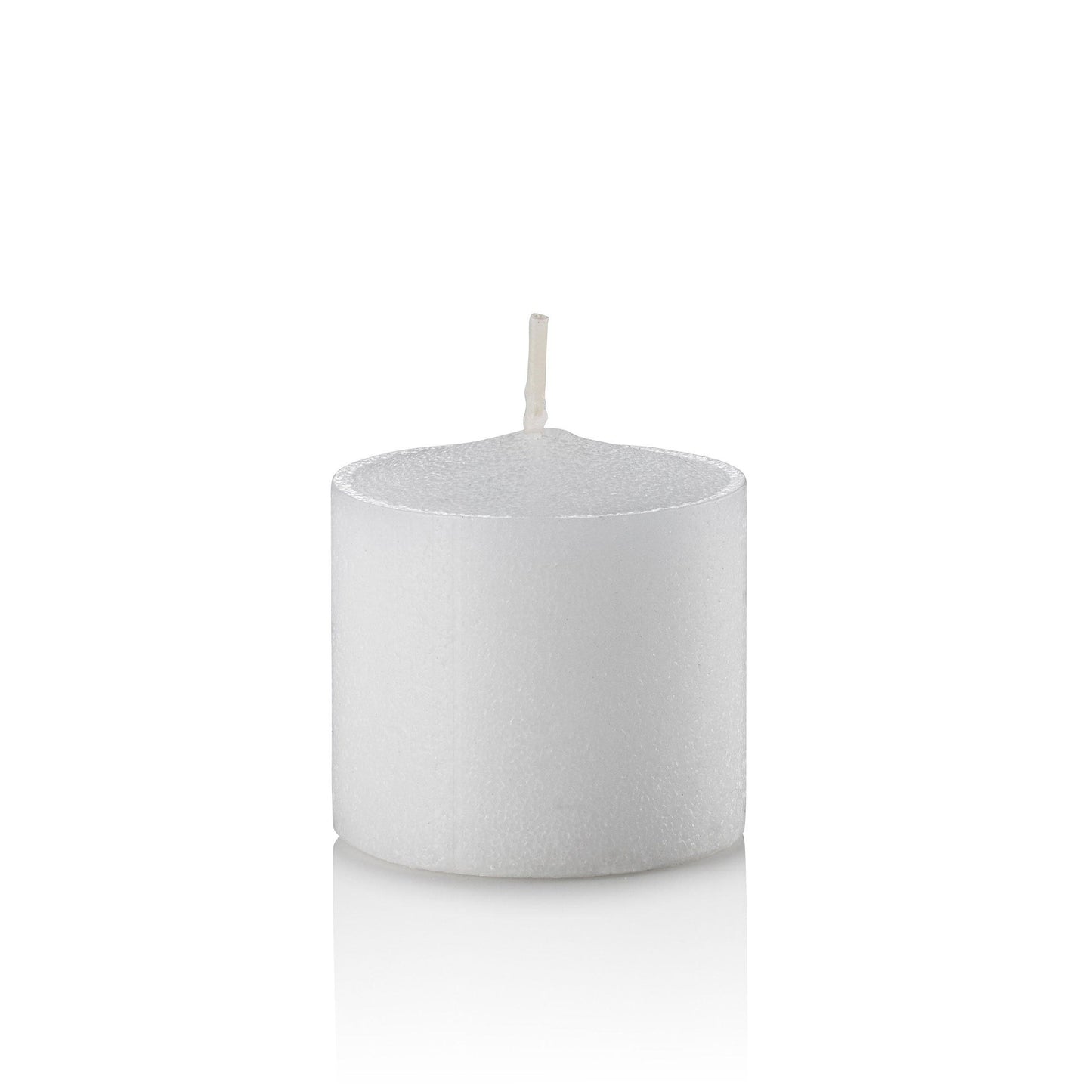 10 Hour Votive Candles, White, Unscented, Set of 432, 3 Gross-votive candles-TableTopLighting.com