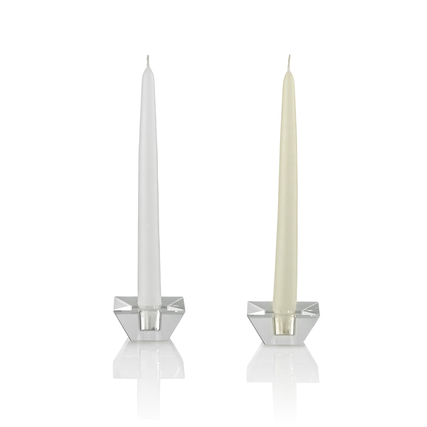 10 Inch Taper Candles, White, Unscented, Set of 144, 1 Gross-taper candles-TableTopLighting.com