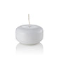 Small 2" Floating Candles, White, Unscented, Bulk-floating candles-TableTopLighting.com