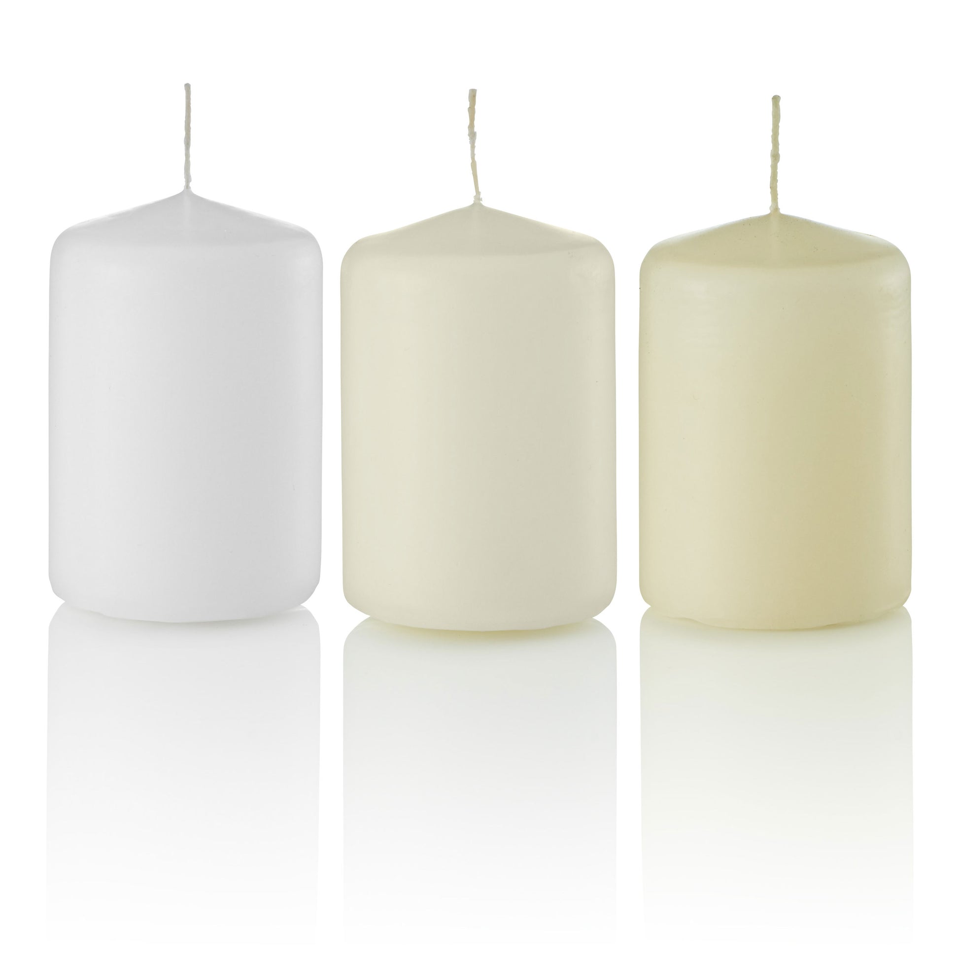 2 x 3 Pillar Candles, Bulk, Unscented, Set of 36-pillar candles-TableTopLighting.com