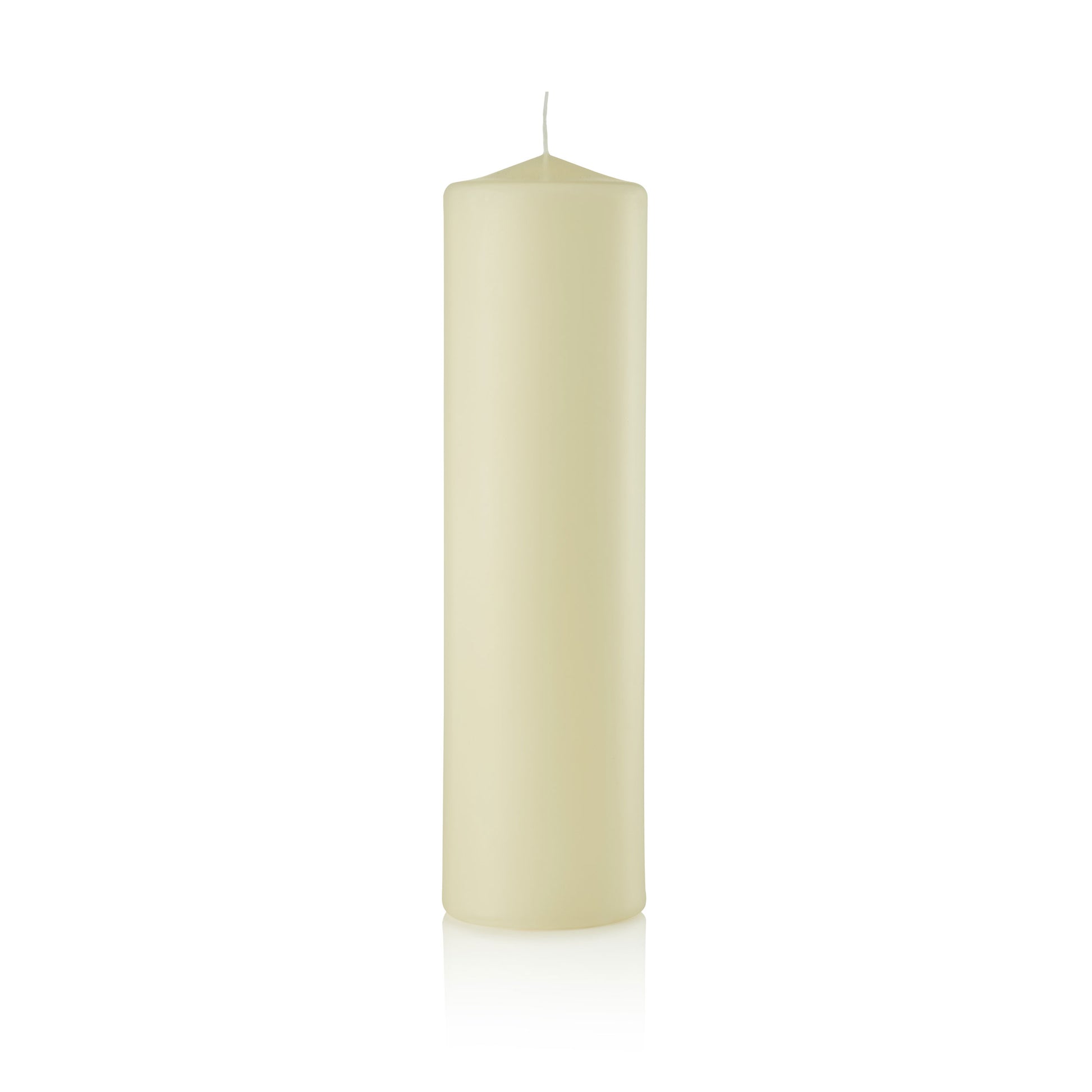 3 x 11 Pillar Candles, Unscented, Bulk Set of 12-pillar candles-Vanilla Unscented-TableTopLighting.com