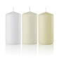 3 x 6 Pillar Candles, Unscented, Bulk Set of 12-pillar candles-TableTopLighting.com