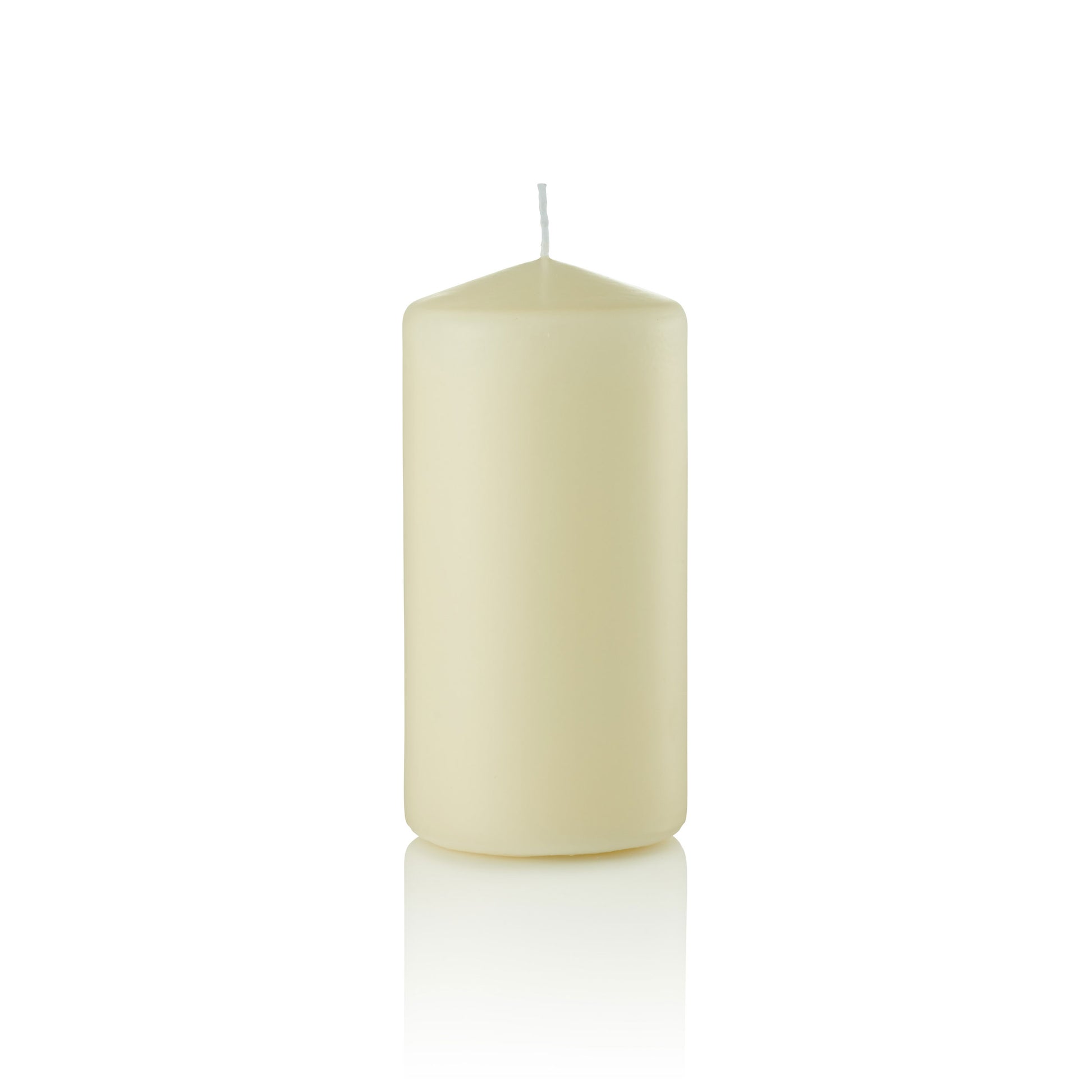 3 x 6 Pillar Candles, Unscented, Bulk Set of 12-pillar candles-Vanilla Unscented-TableTopLighting.com